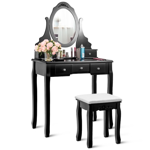 Vanity jewelry wooden - wooden, makeup
