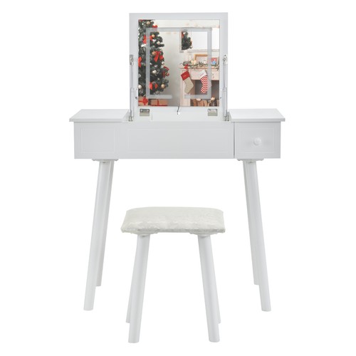 Vanity table set with - with, led