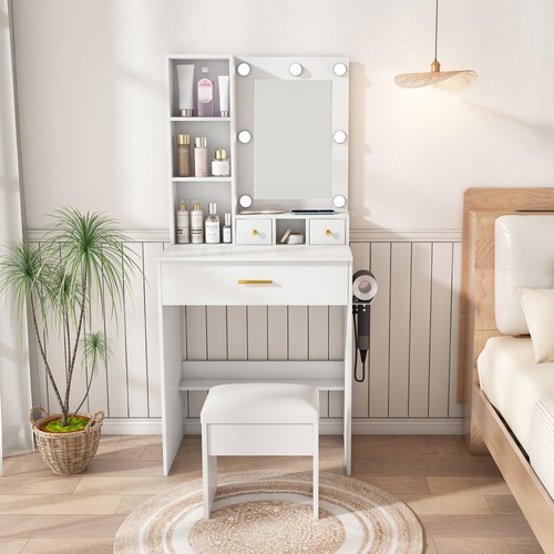 Vanity table with mirror - vanity, &