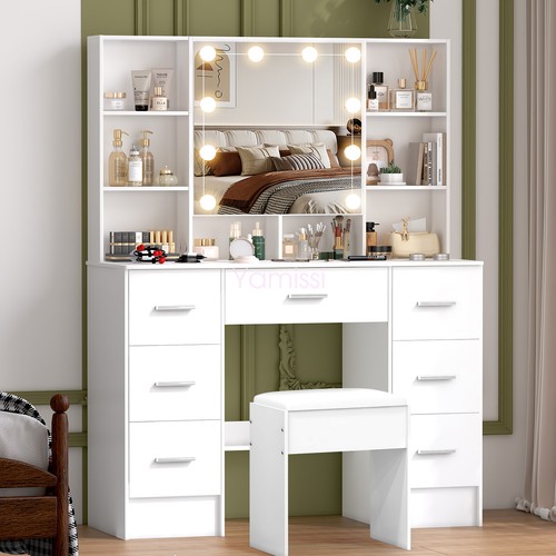 Vanity with mirror and - vanity, led
