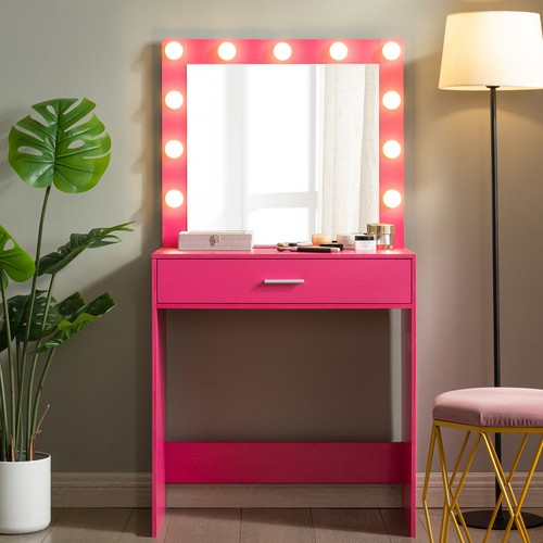 Vanity desk with mirror - mirror, and
